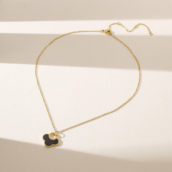 Flowers Pendant Necklace - NSSN924STGCBK