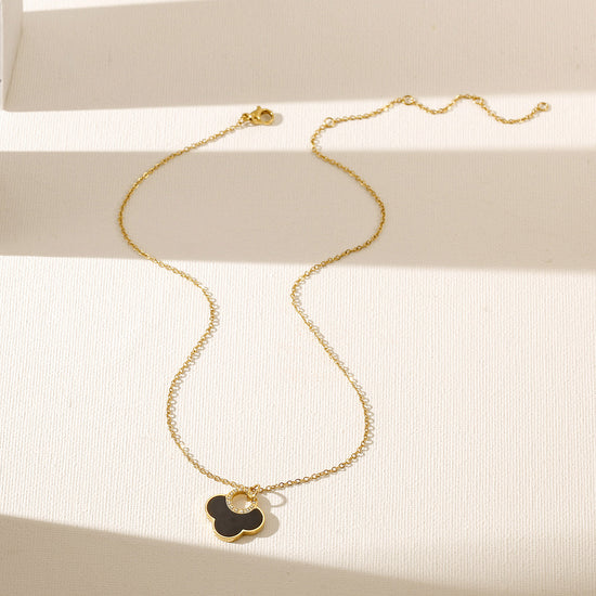 Flowers Pendant Necklace - NSSN924STGCBK