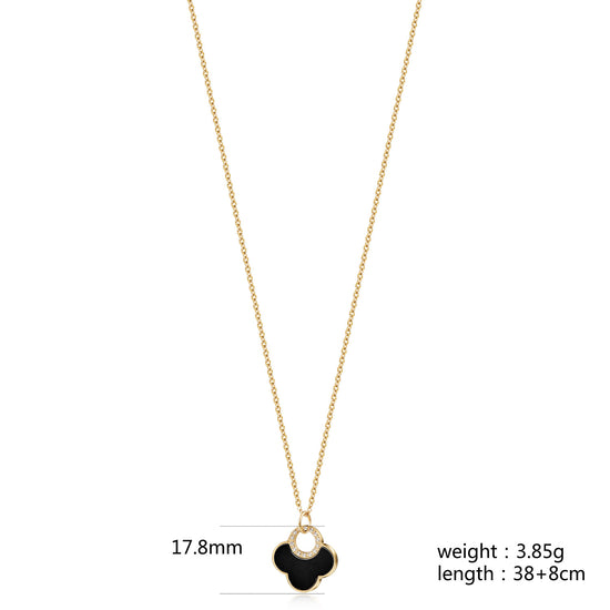 Flowers Pendant Necklace - NSSN924STGCBK