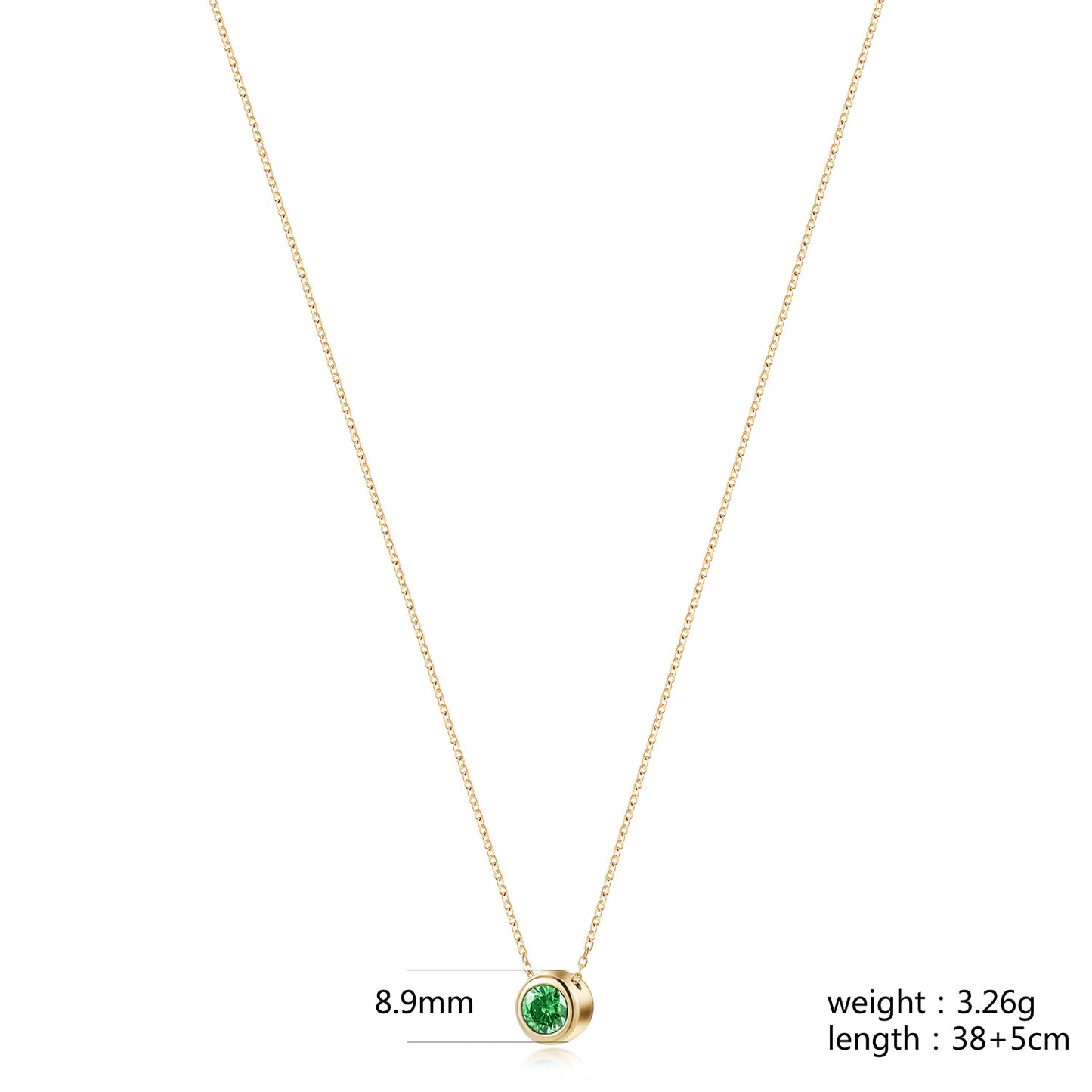 Emerald Pendant Necklace - NSSN939STGCGNZD