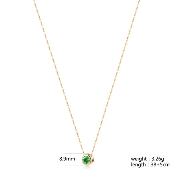 Emerald Pendant Necklace - NSSN939STGCGNZD