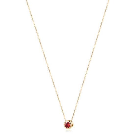 Ruby Gold Pendant Necklace - NSSN939STGCRDZD-2