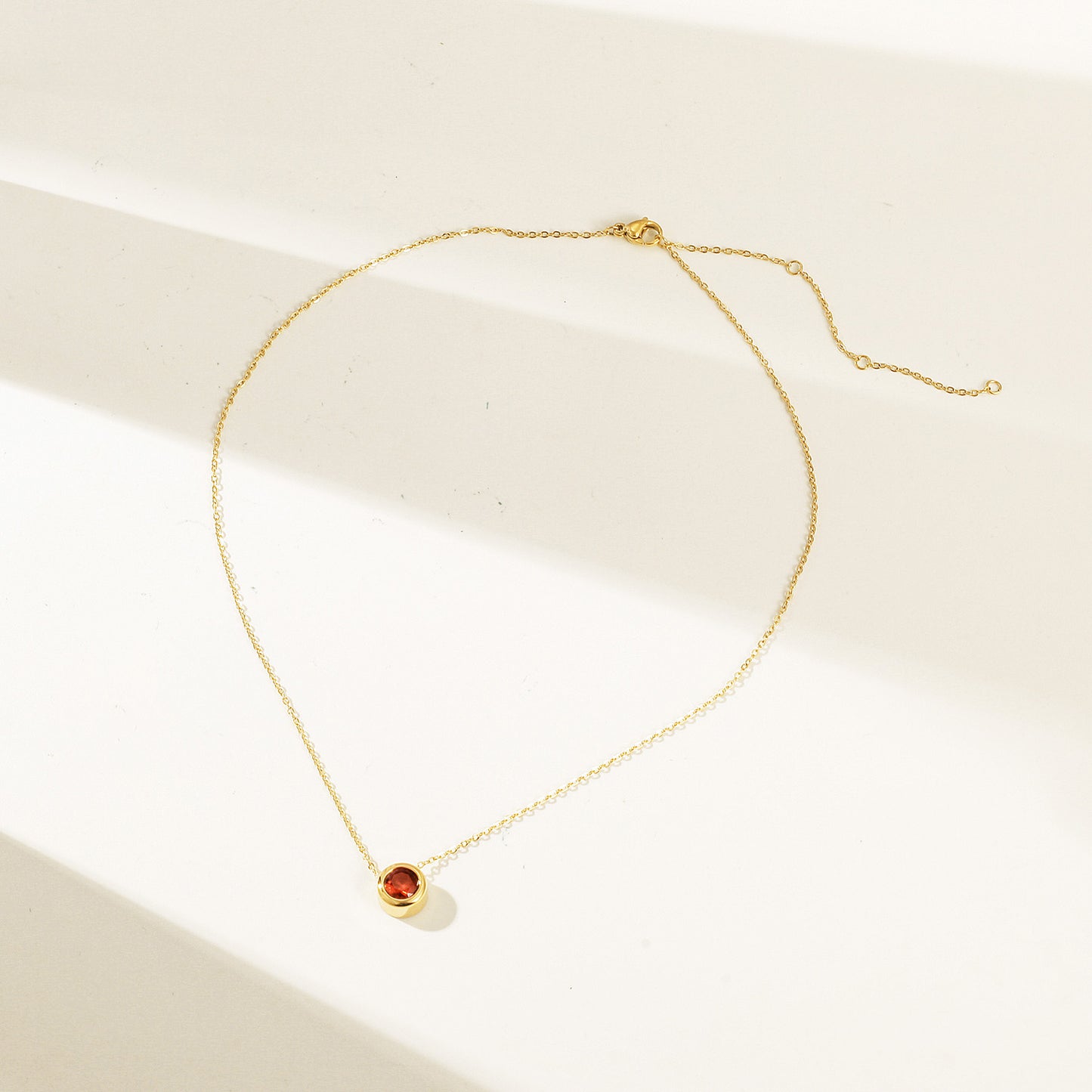 Ruby Gold Pendant Necklace - NSSN939STGCRDZD-2