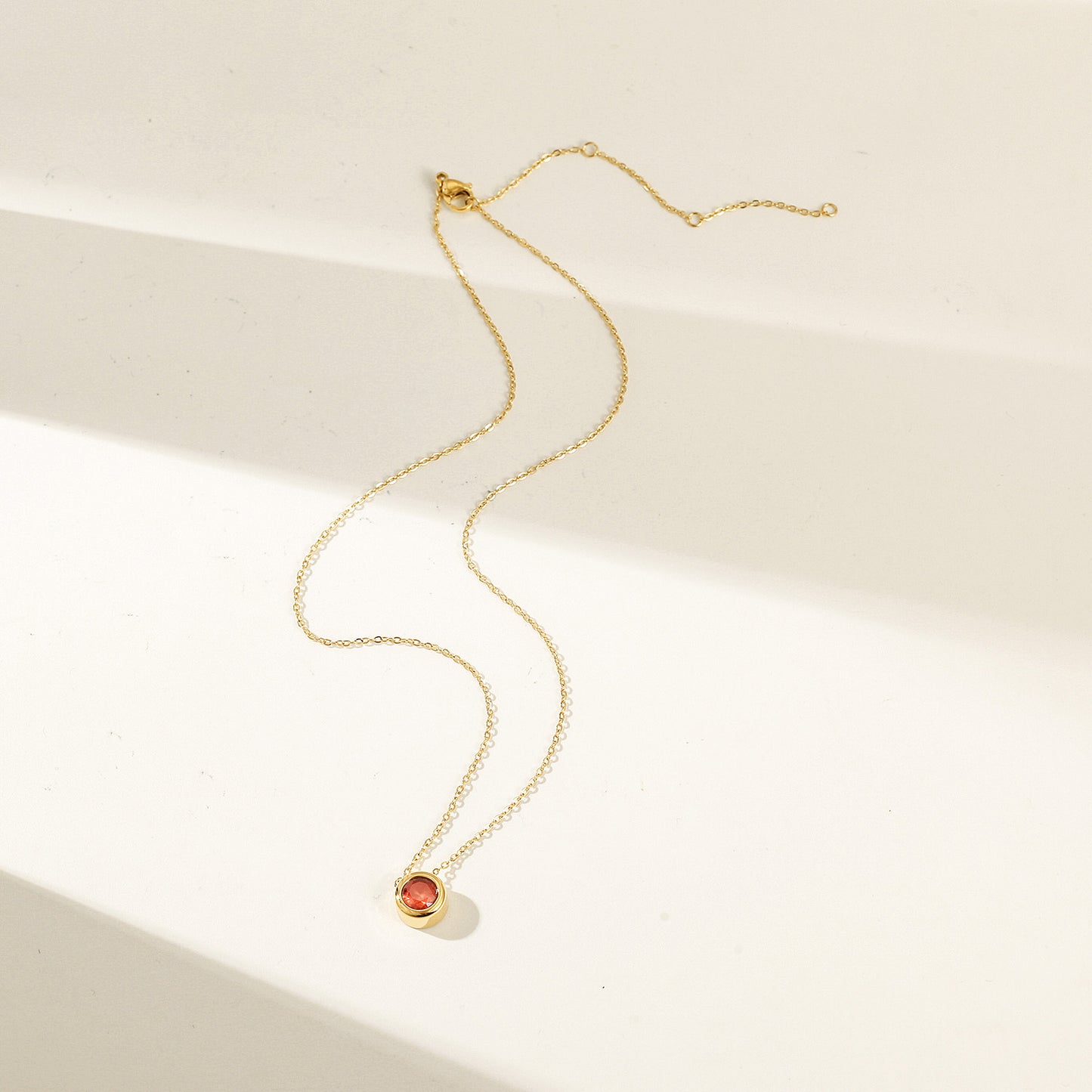 Ruby Gold Pendant Necklace - NSSN939STGCRDZD-2