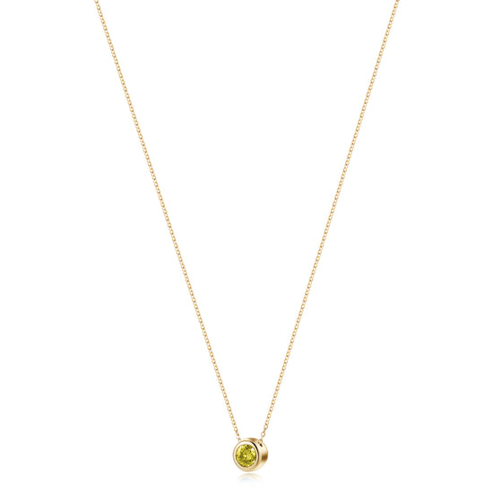 Topaz Gold Chain Pendant Necklace - NSSN939STGCYLZD-1