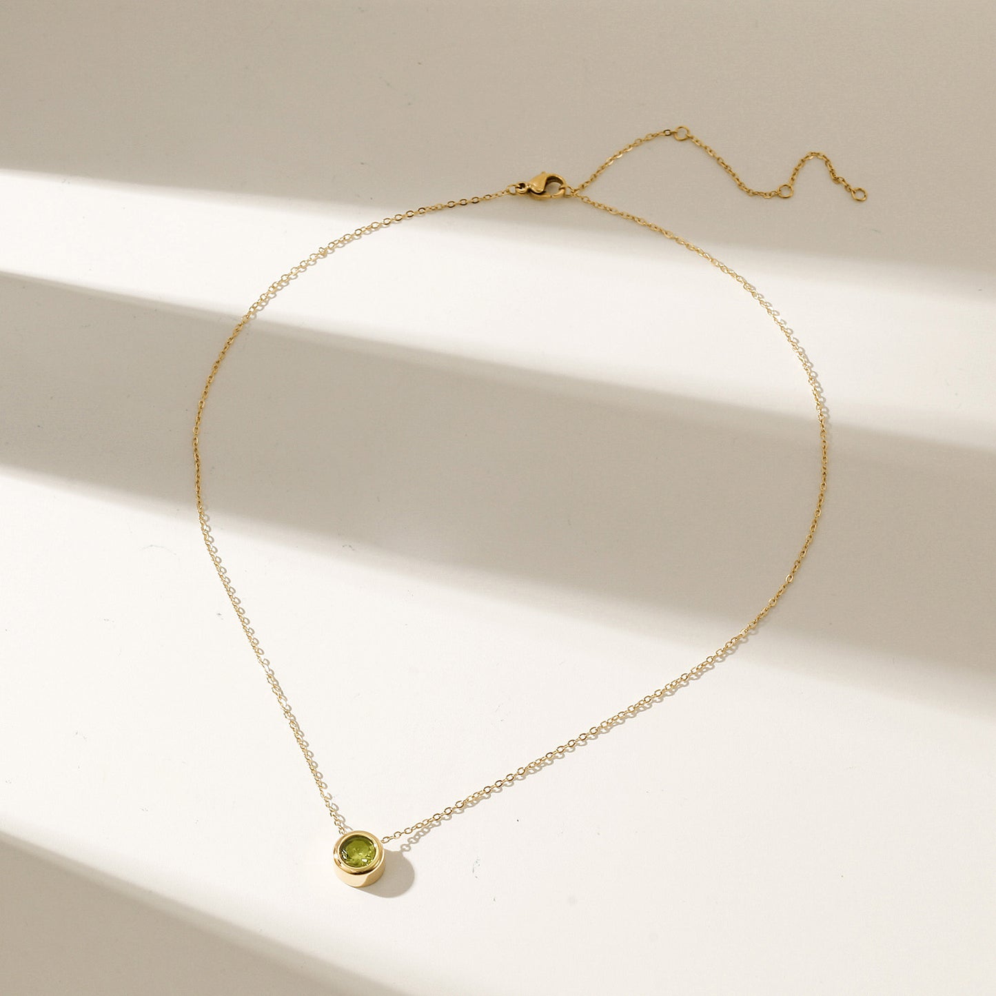 Topaz Pendant Gold Chain Necklace - NSSN939STGCYLZD-2