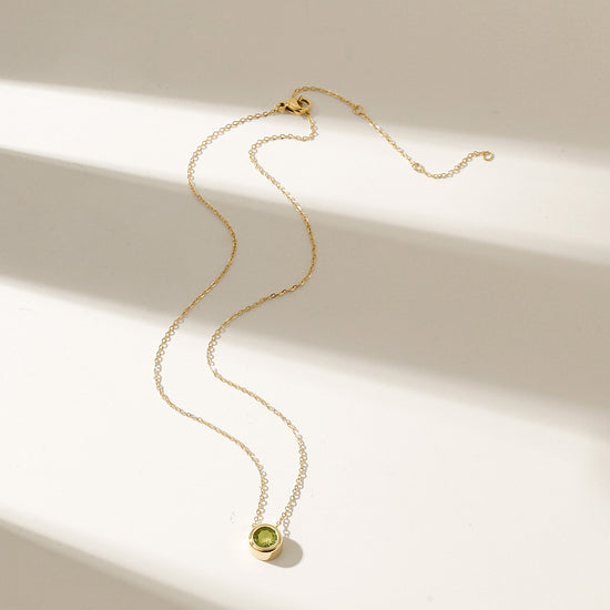 Topaz Pendant Gold Chain Necklace - NSSN939STGCYLZD-2