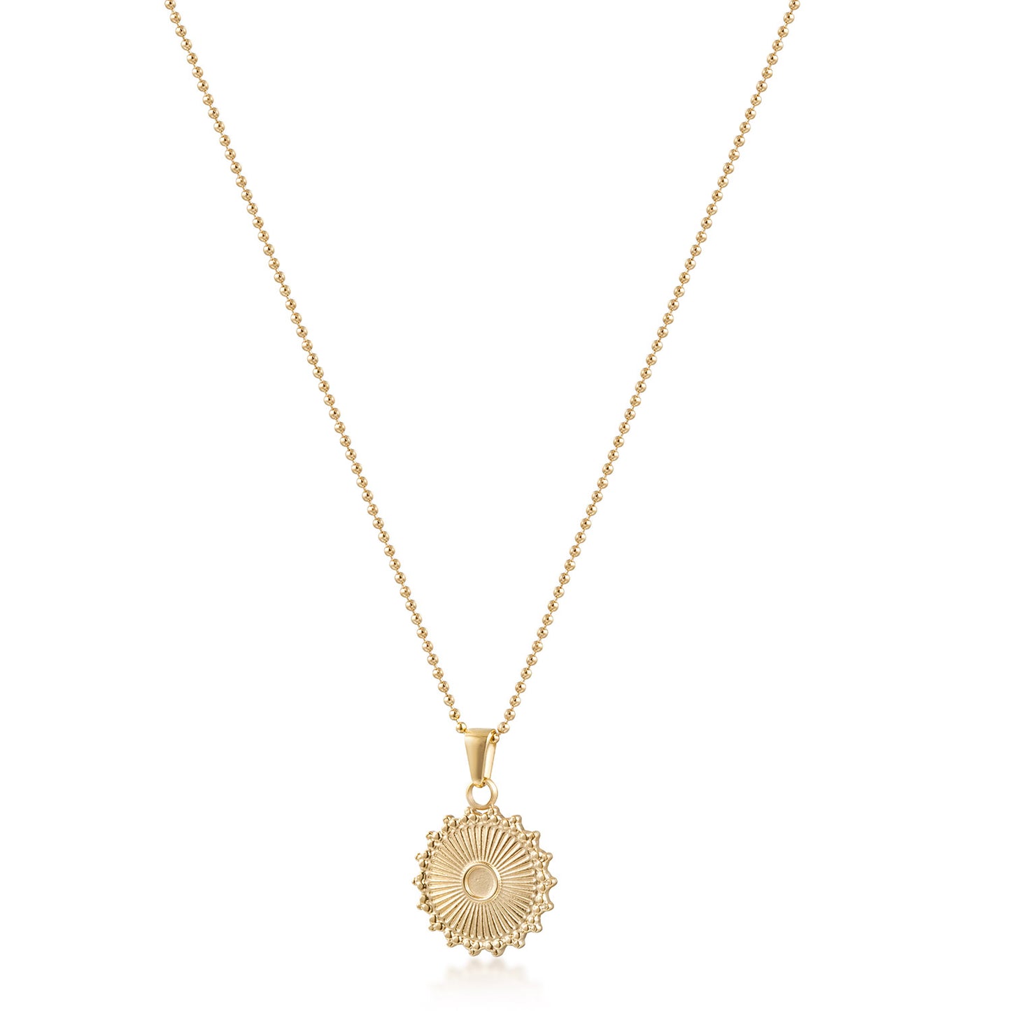 Vintage Sun Pendant Necklace - NSSN940STGC