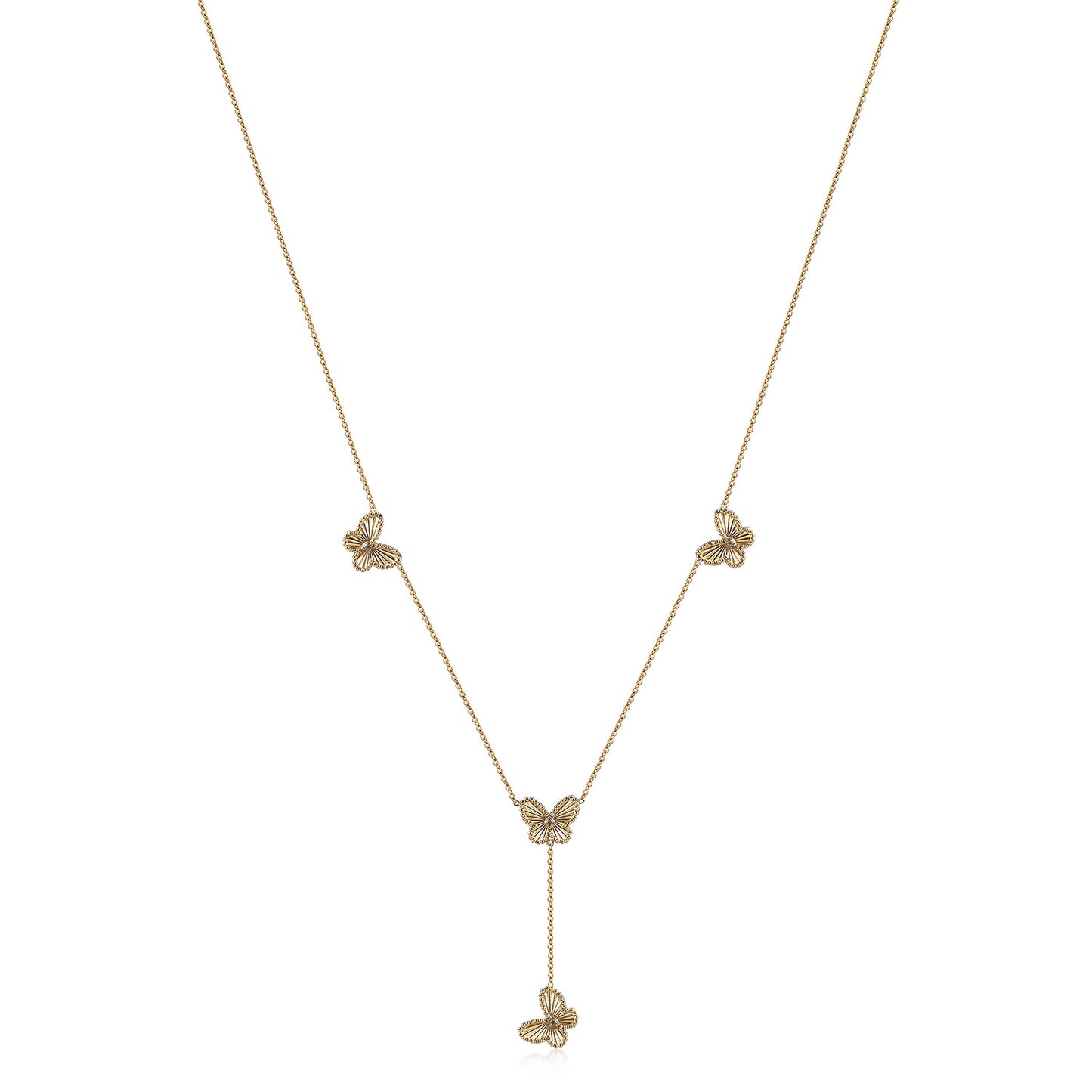 Butterfly Y Necklace - NSSN945STGCZD