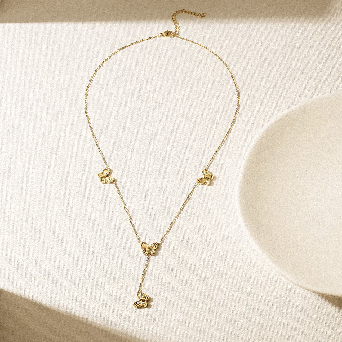 Butterfly Y Necklace - NSSN945STGCZD