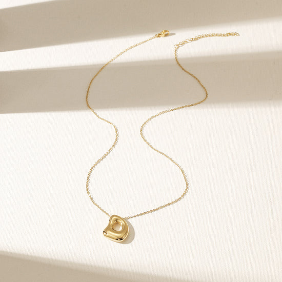 Letter D Gold Necklace - NSSN949STGC-D