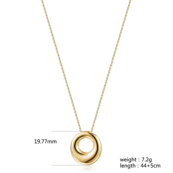 Letter O Gold Necklace - NSSN949STGC-O