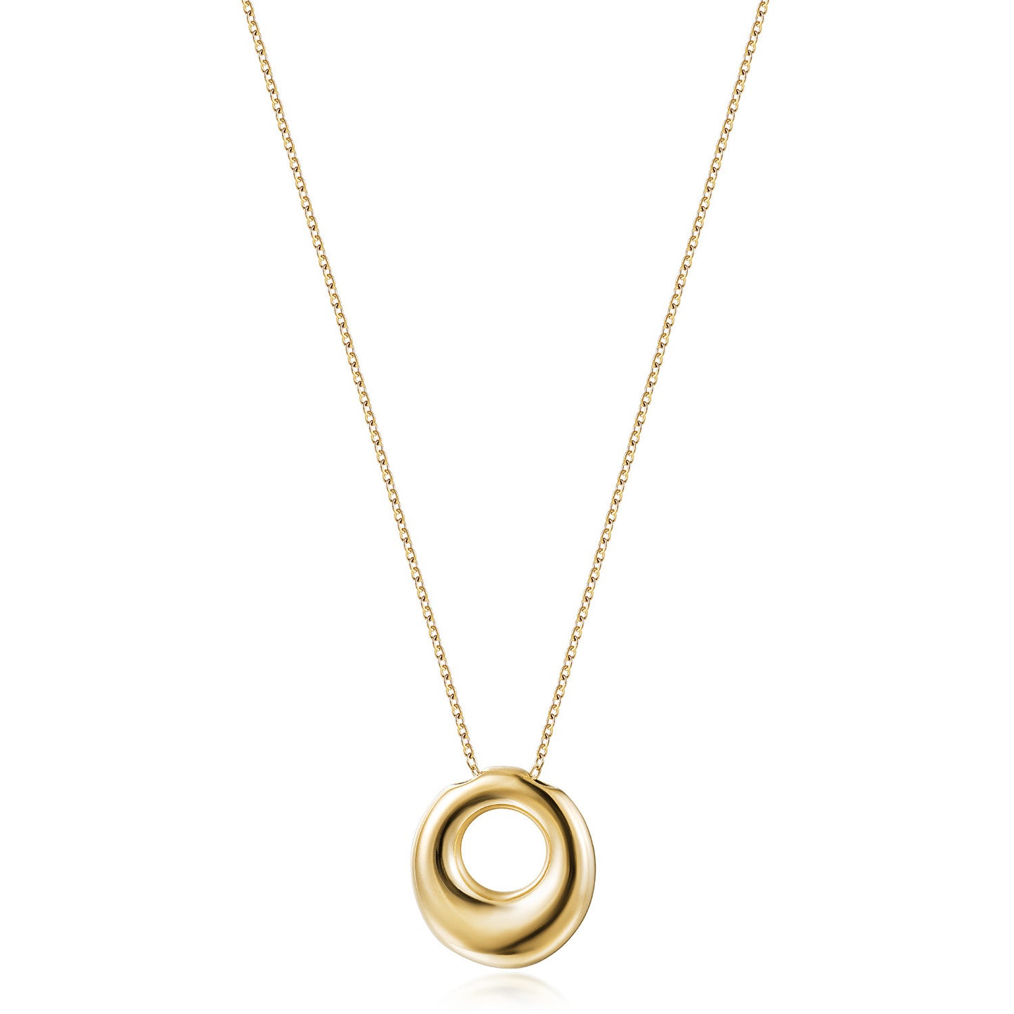 Letter O Gold Necklace - NSSN949STGC-O