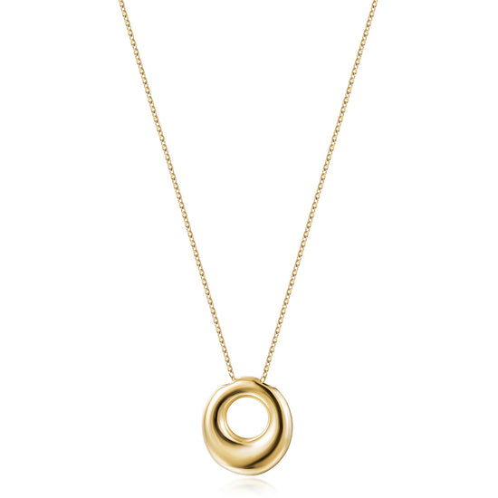 Letter O Gold Necklace - NSSN949STGC-O