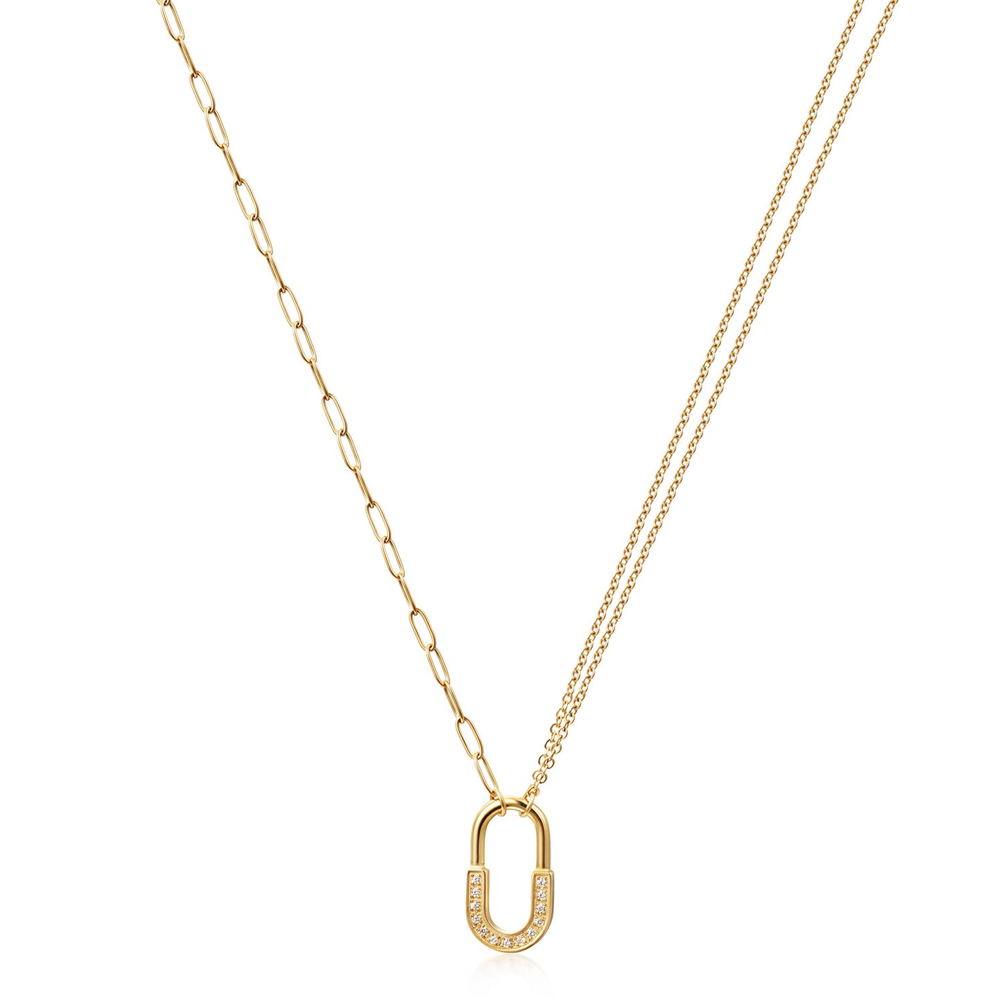 U-Lock Pendant Necklace
