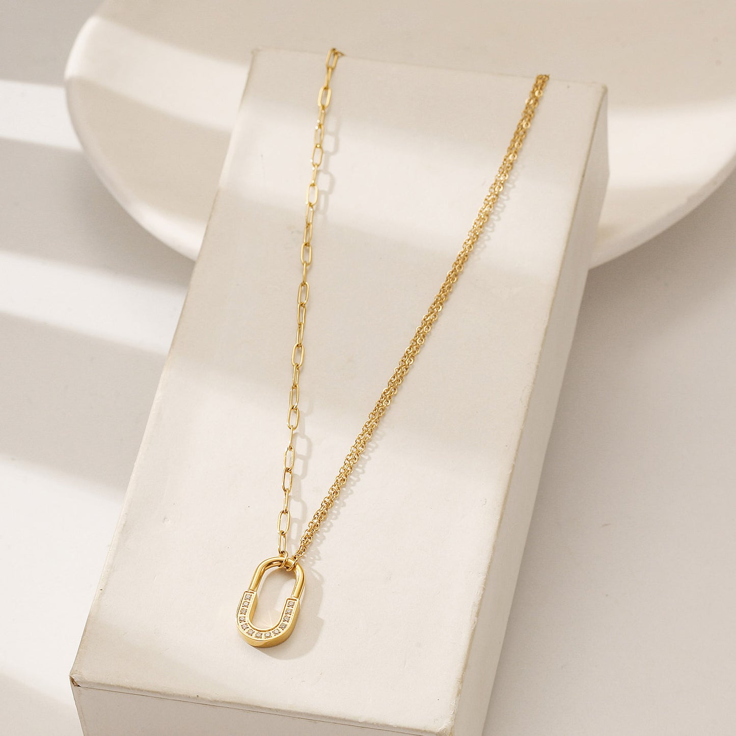 U-Lock Pendant Necklace