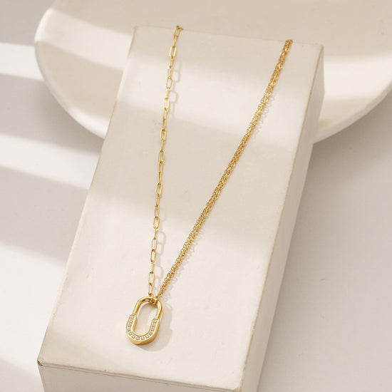 U-Lock Pendant Necklace