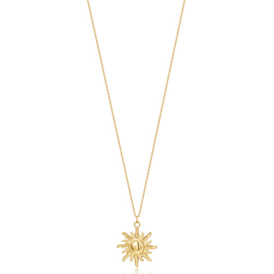 Sun Gold Pendant Necklace-NSSN953STGC