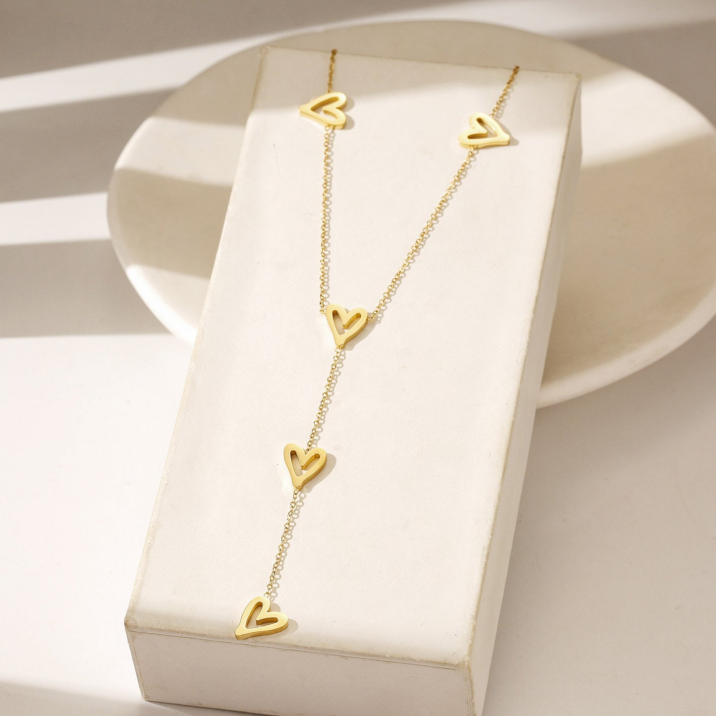Heart Y Necklace-NSSN962STGC