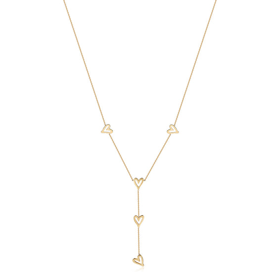 Heart Y Necklace-NSSN962STGC