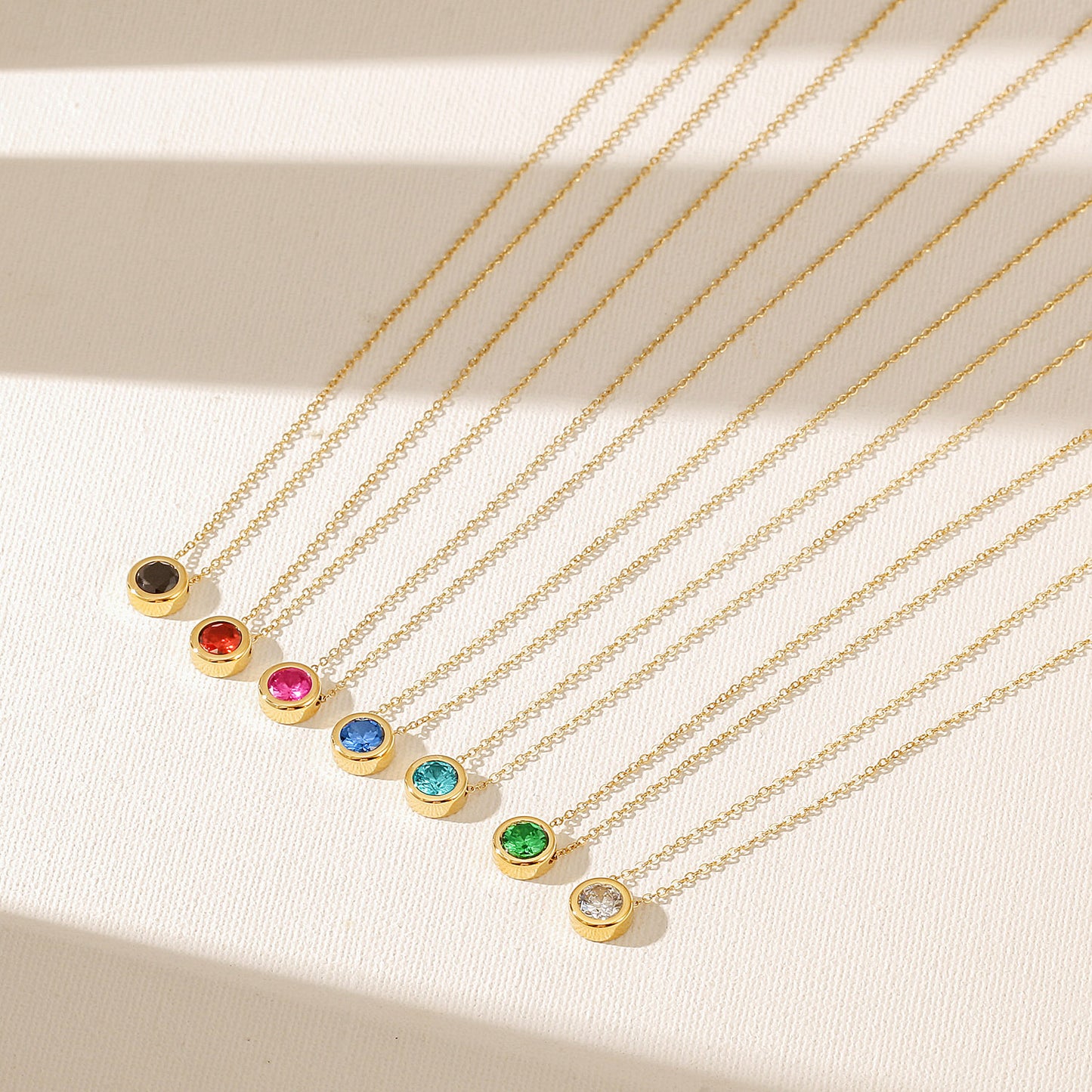 CZ Pendant Necklace-NSSN964STGCWTZD