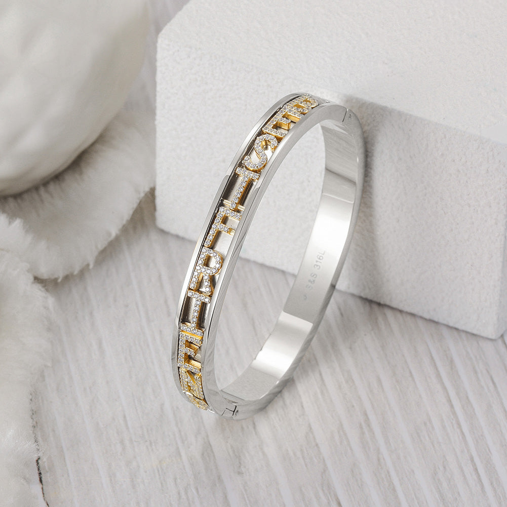 Circular Number Hollow Bracelet-SAC001GC