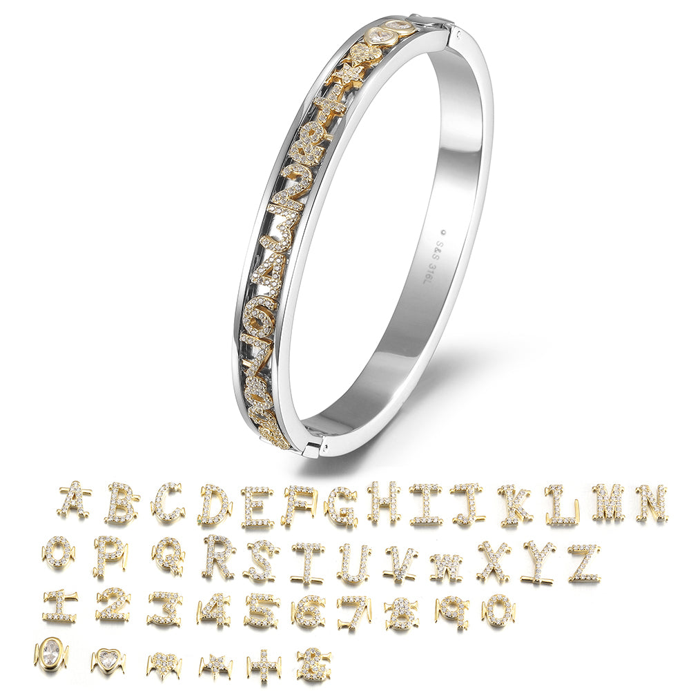 Circular Number Hollow Bracelet-SAC001GC