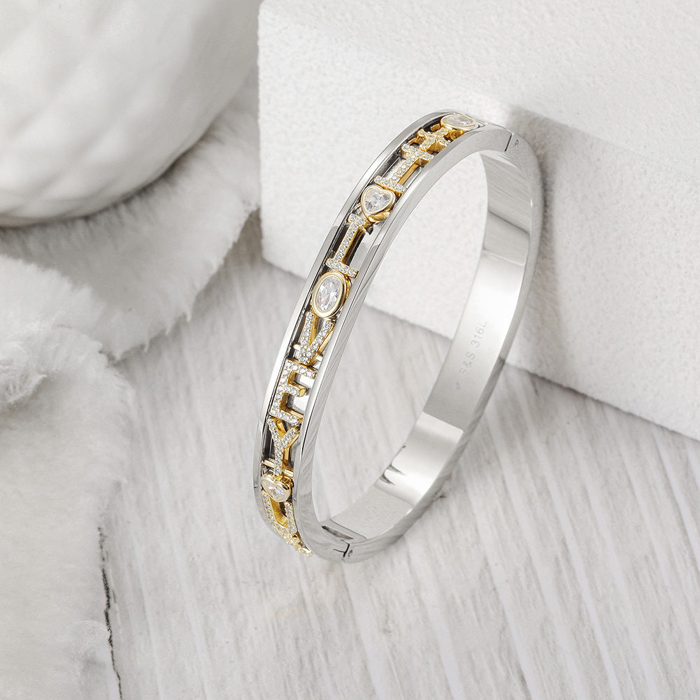 Circular Number Hollow Bracelet-SAC001GC
