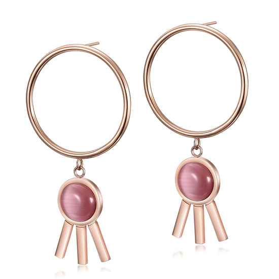 Circular three legged earrings-SCE271ST