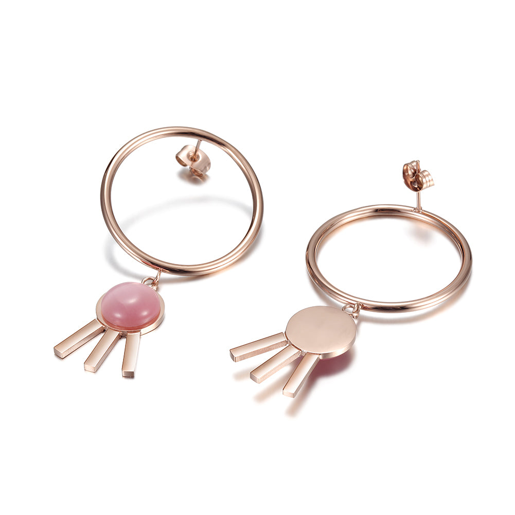Circular three legged earrings-SCE271ST