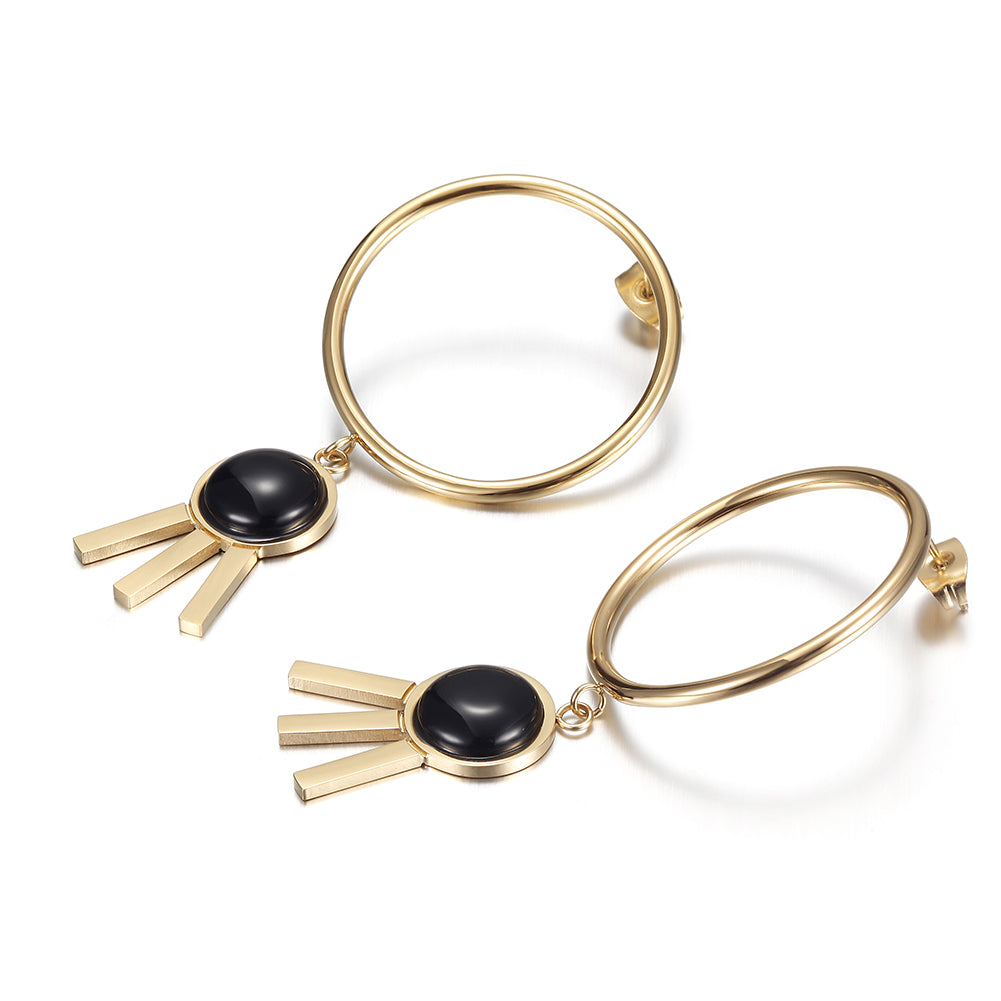 Circular three legged earrings-SCE271ST