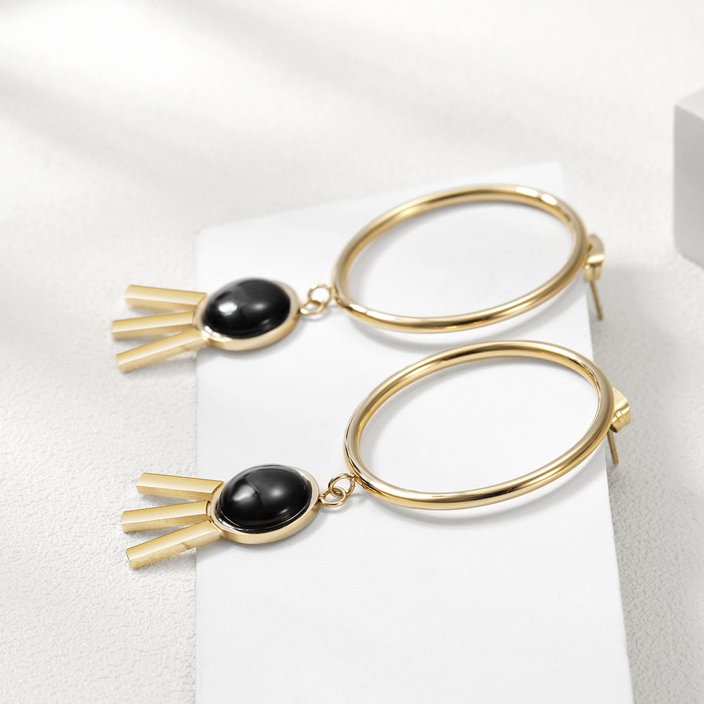 Circular three legged earrings-SCE271ST