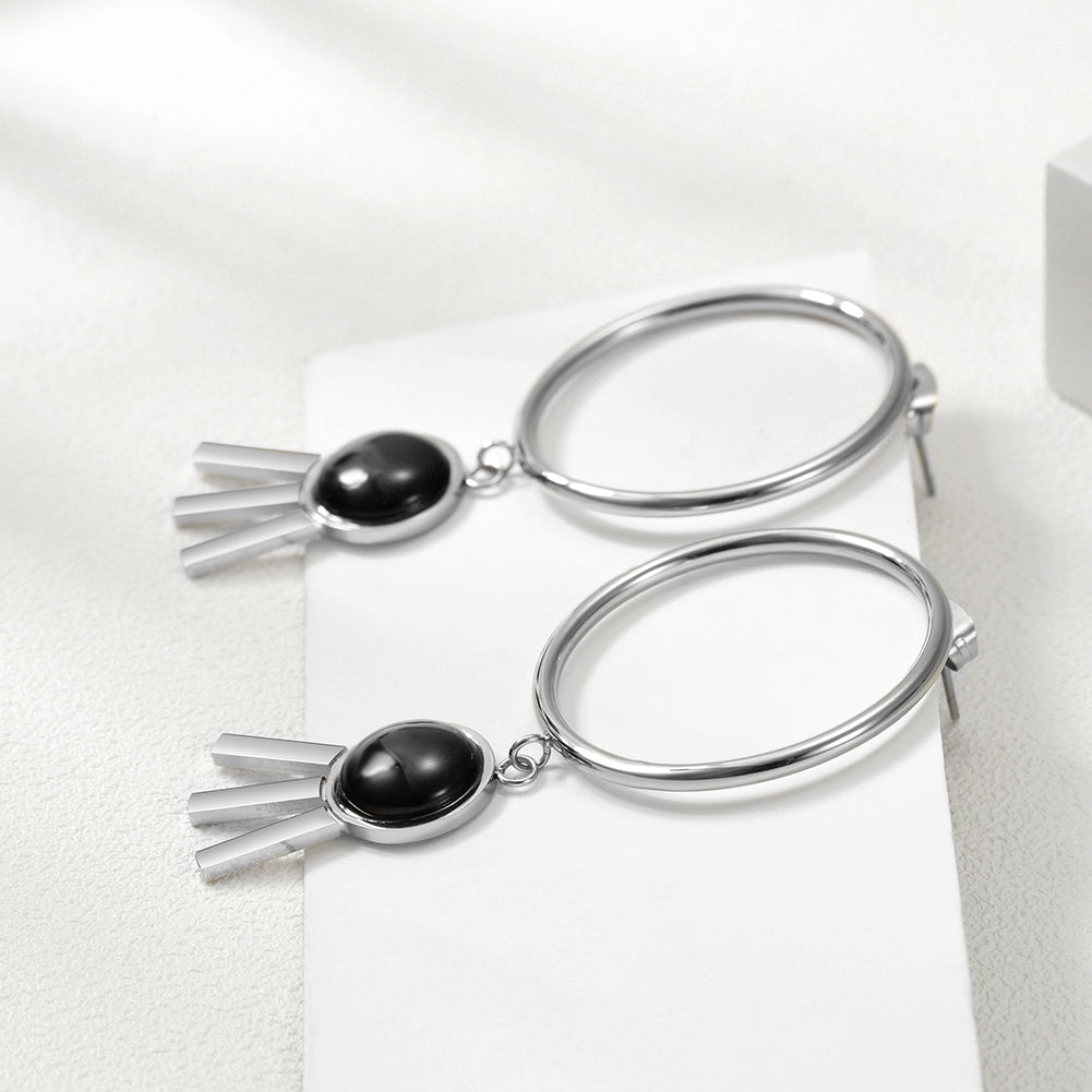 Circular three legged earrings-SCE271ST