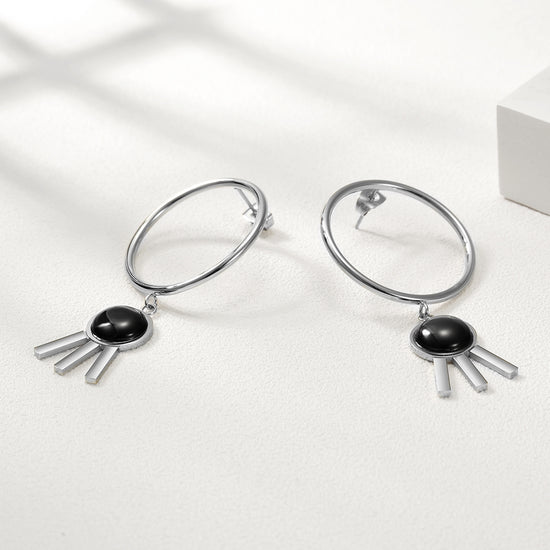 Circular three legged earrings-SCE271ST