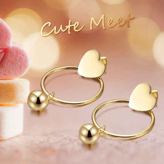 Love Circle Earrings-SCE276ST