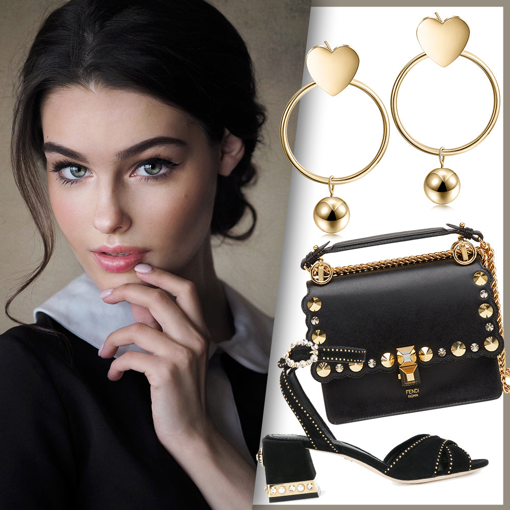 Love Circle Earrings-SCE276ST