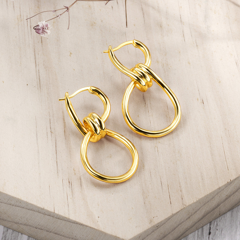Exaggerated circular earrings-SCE299STGC