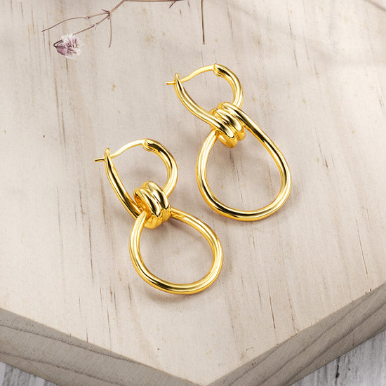 Exaggerated circular earrings-SCE299STGC
