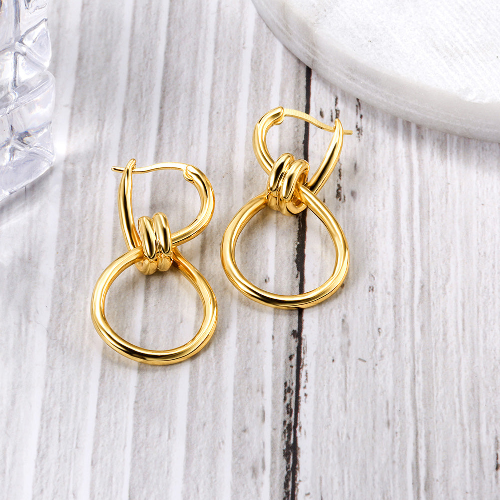 Exaggerated circular earrings-SCE299STGC