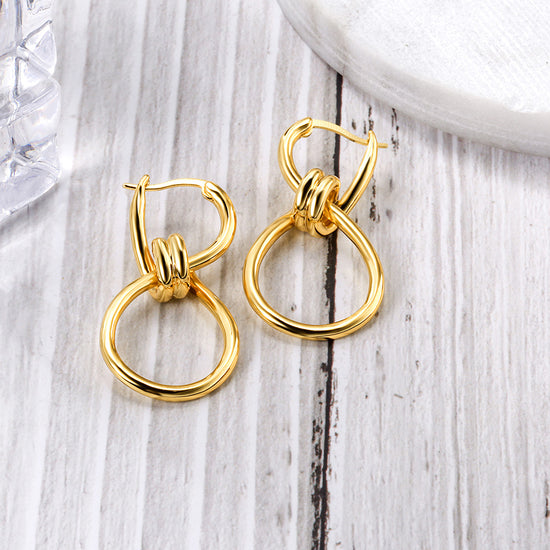 Exaggerated circular earrings-SCE299STGC