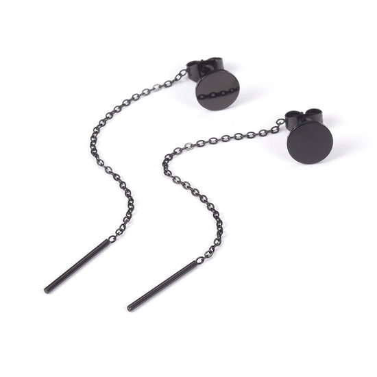 Exaggerated chain earrings-SCE316ST