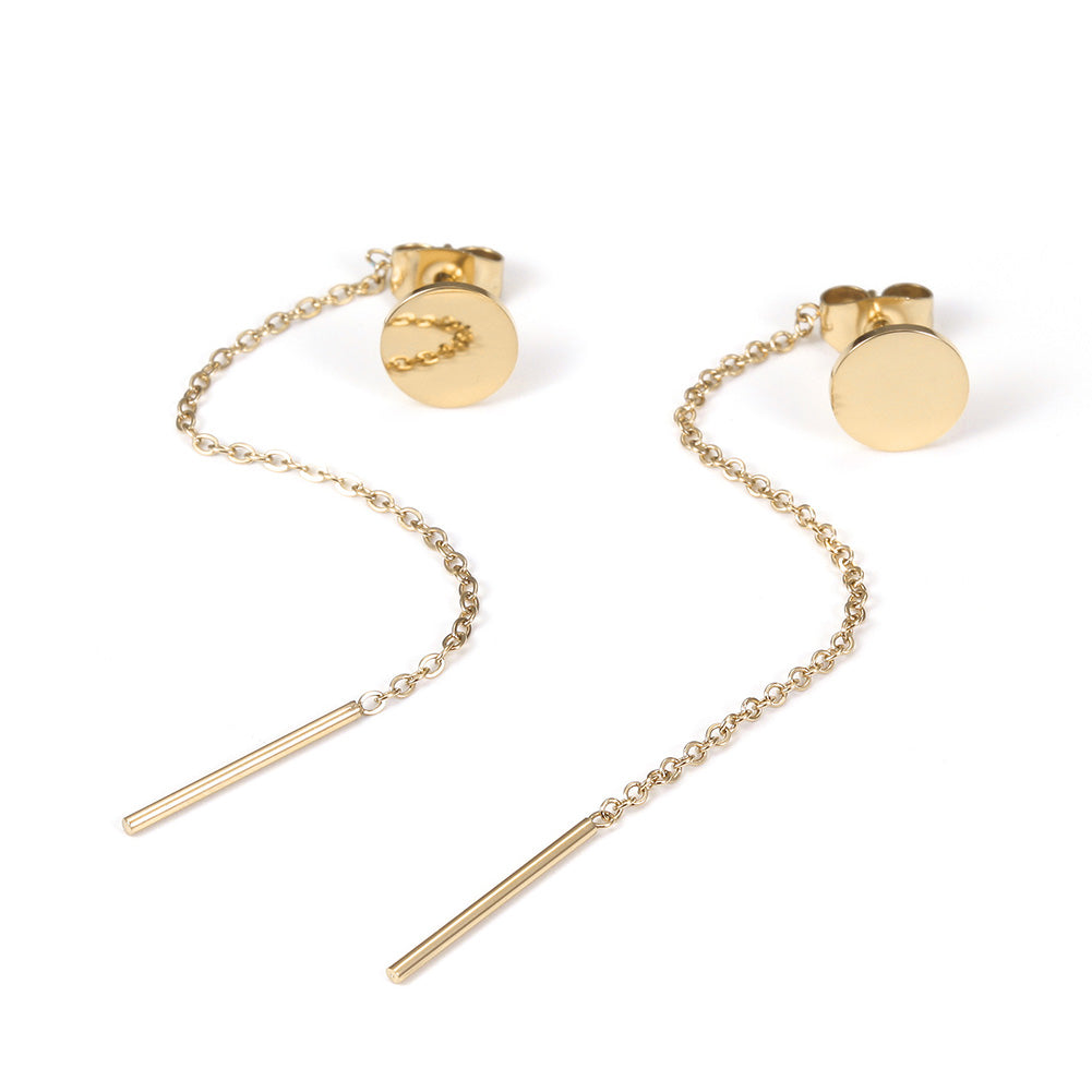 Exaggerated chain earrings-SCE316ST