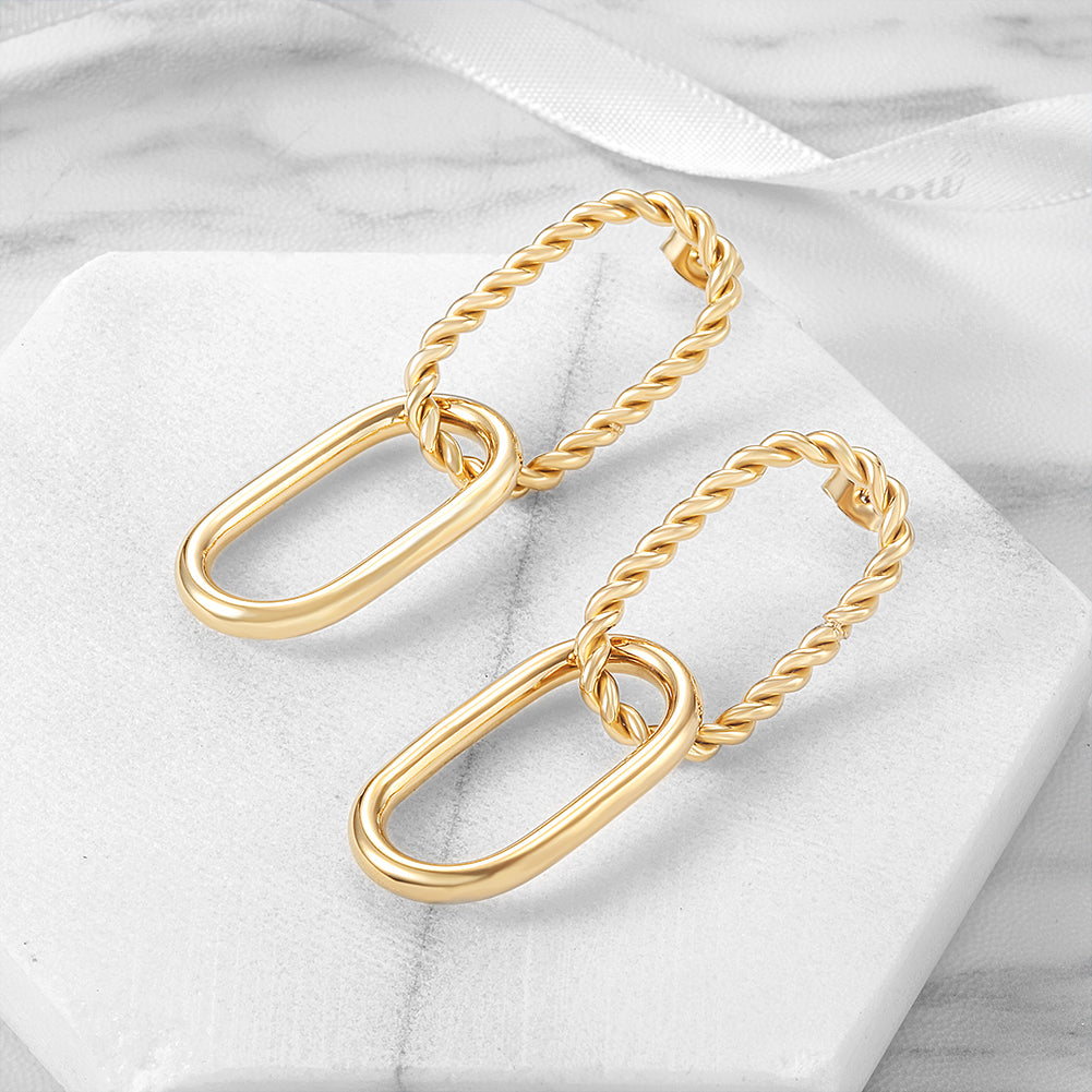 Fried Dough Twists earrings-SCE328STGC