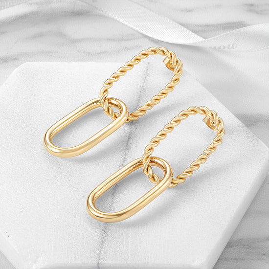 Fried Dough Twists earrings-SCE328STGC