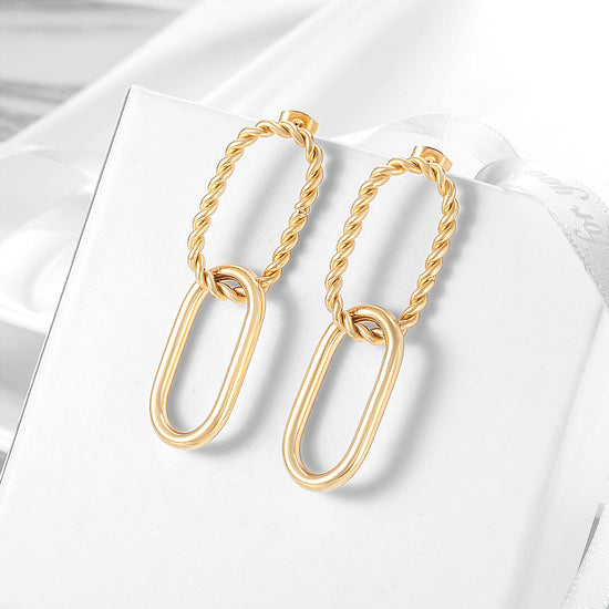 Fried Dough Twists earrings-SCE328STGC