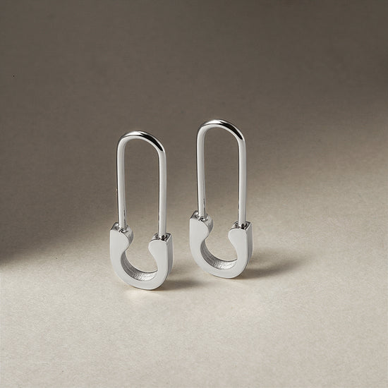 Load image into Gallery viewer, U-shaped lock earrings-SCE338ST

