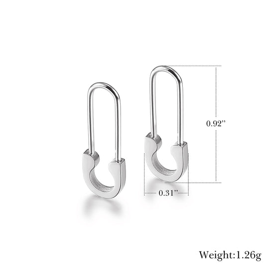 Load image into Gallery viewer, U-shaped lock earrings-SCE338ST
