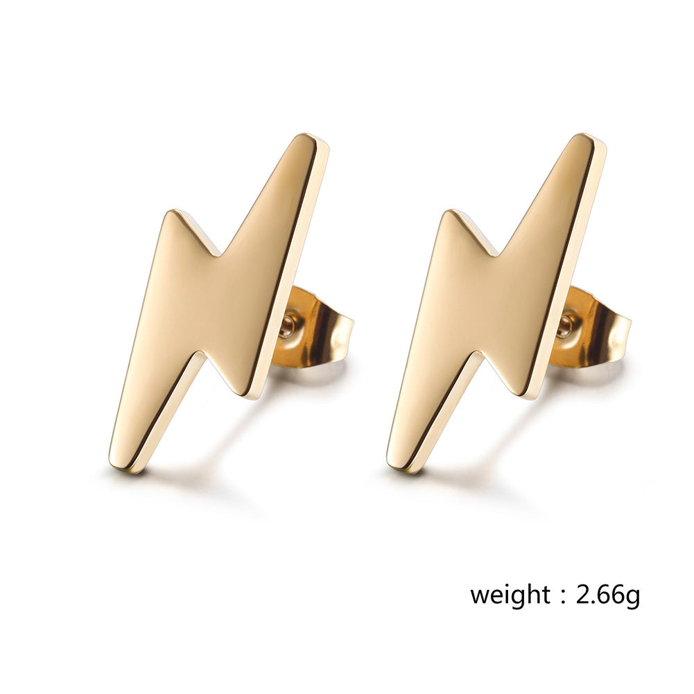 Lightning smooth earrings-SCE363ST