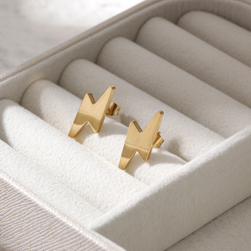 Lightning smooth earrings-SCE363ST
