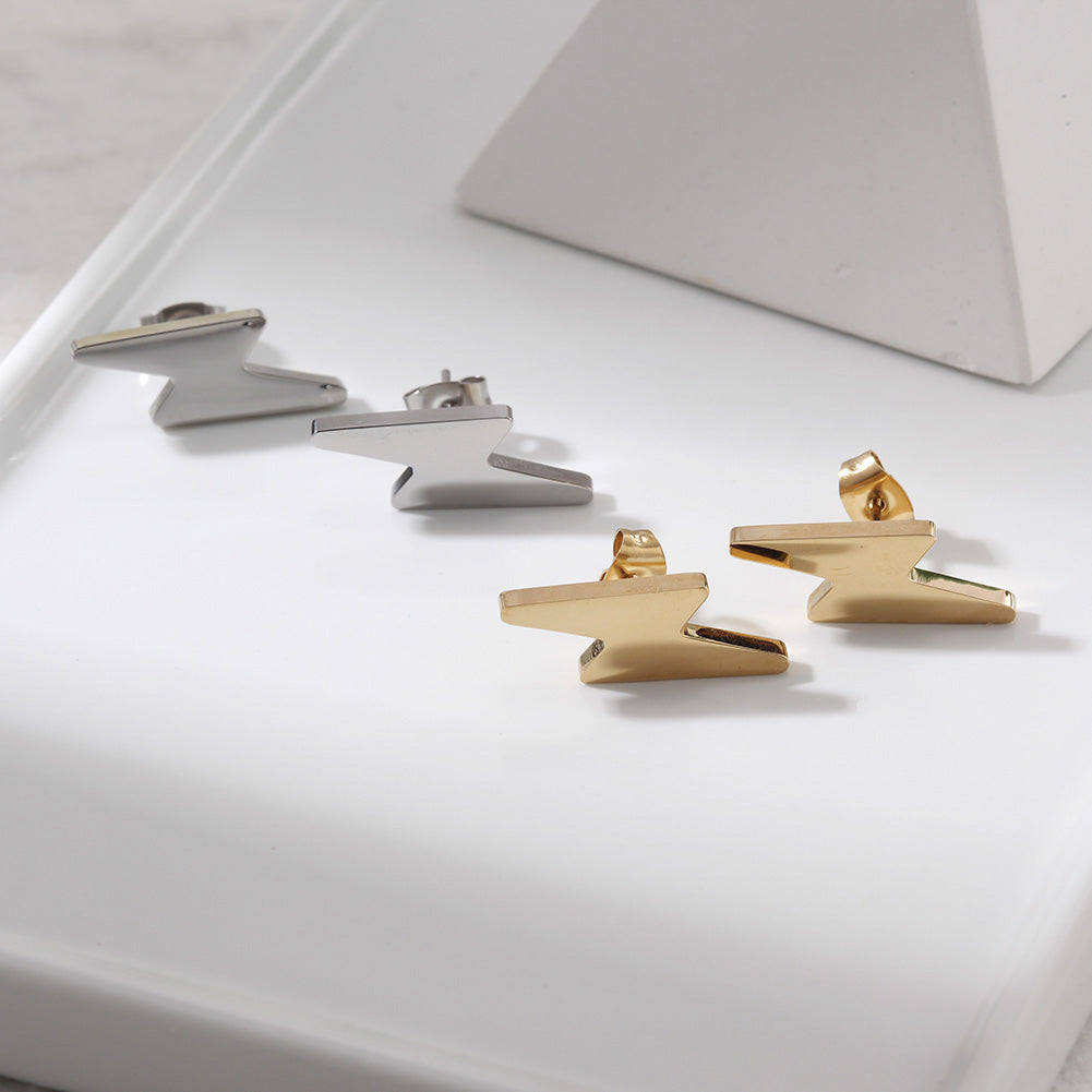 Lightning smooth earrings-SCE363ST